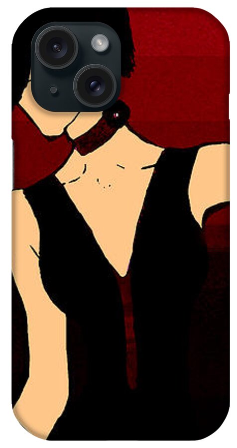 Pop iPhone Case featuring the painting Temptress by Sophia Gaki Artworks