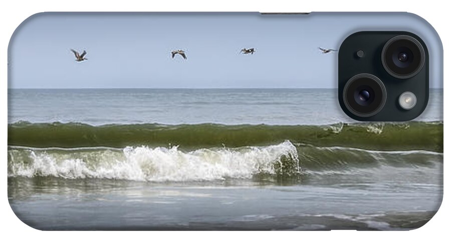 Seascape iPhone Case featuring the photograph Ten Pelicans by Steven Sparks