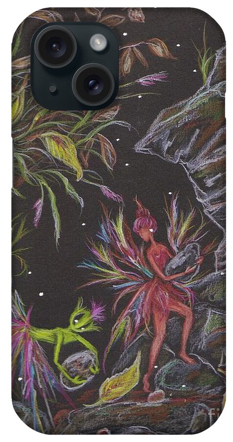 Fairy iPhone Case featuring the drawing Terra by Dawn Fairies