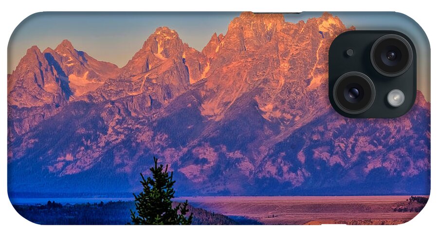 Tetons iPhone Case featuring the photograph Teton Peaks by Greg Norrell