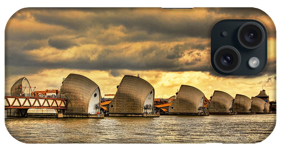 Thames Barrier London iPhone Case featuring the photograph Thames Barrier by Jasna Buncic