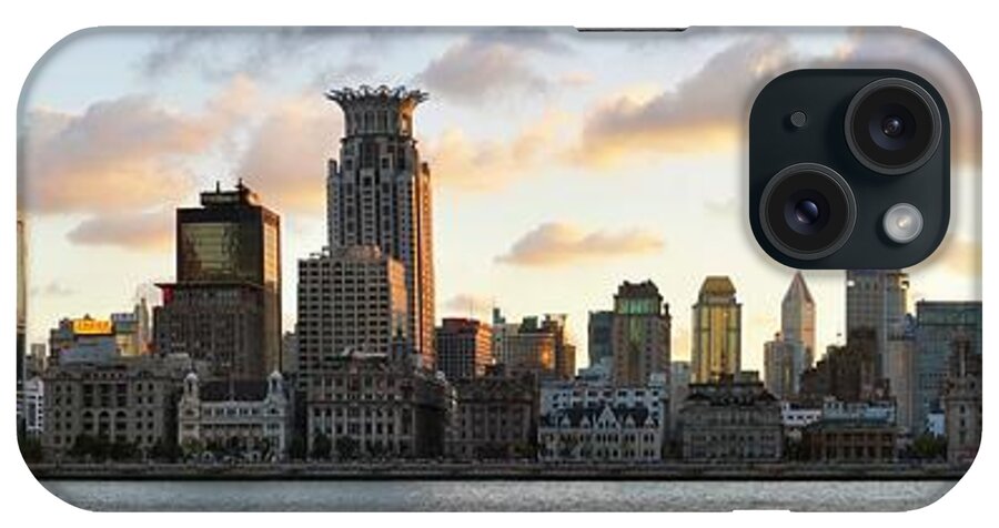 Panoramic iPhone Case featuring the photograph The Afternoon Of The Bund Buildings by Fine