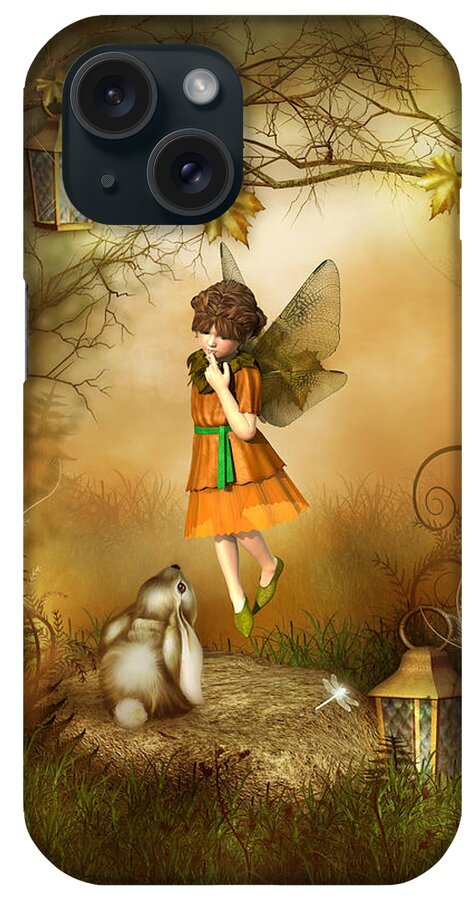 Fairy iPhone Case featuring the digital art The Autumn Fairy by Jayne Wilson