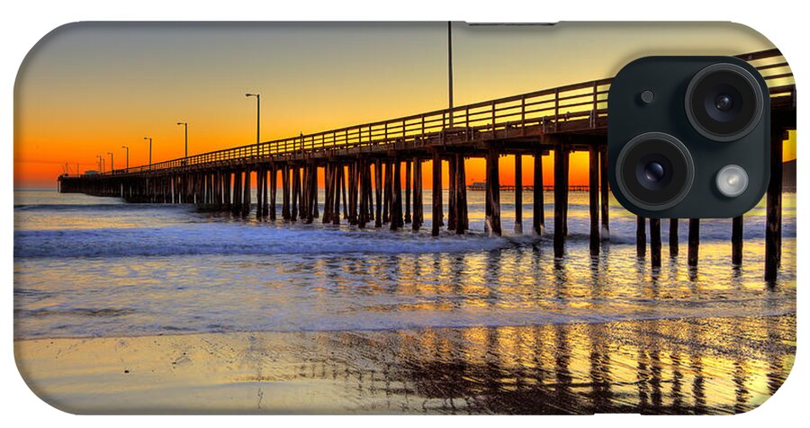Sunset iPhone Case featuring the photograph The Avila Beach Pier At Sunset by Mimi Ditchie