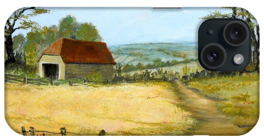 Farm iPhone Case featuring the painting The Barn at the Farm by Dorothy Maier