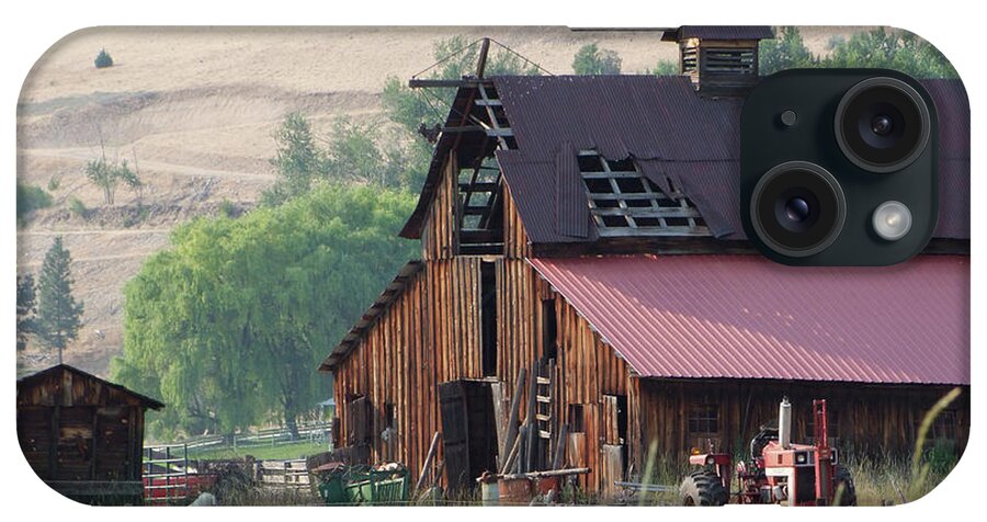 Montana iPhone Case featuring the photograph The Barn by Ron Roberts