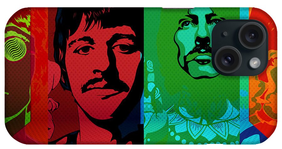 Beatles iPhone Case featuring the photograph The Beatles psychedelic by J C