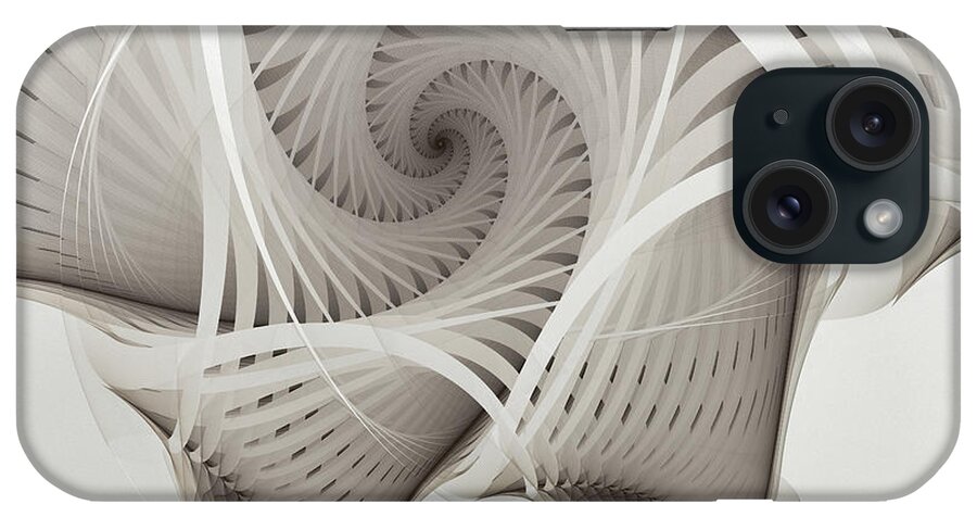 Fractal iPhone Case featuring the digital art The Beauty of Math-Fractal Art by Karin Kuhlmann