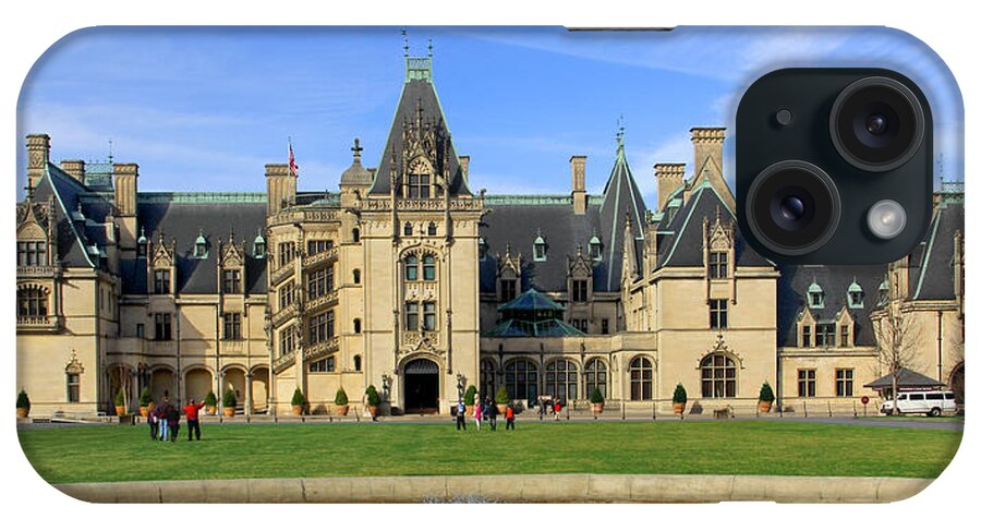 The Biltmore House iPhone Case featuring the photograph The Biltmore Estate - Asheville North Carolina by Mike McGlothlen