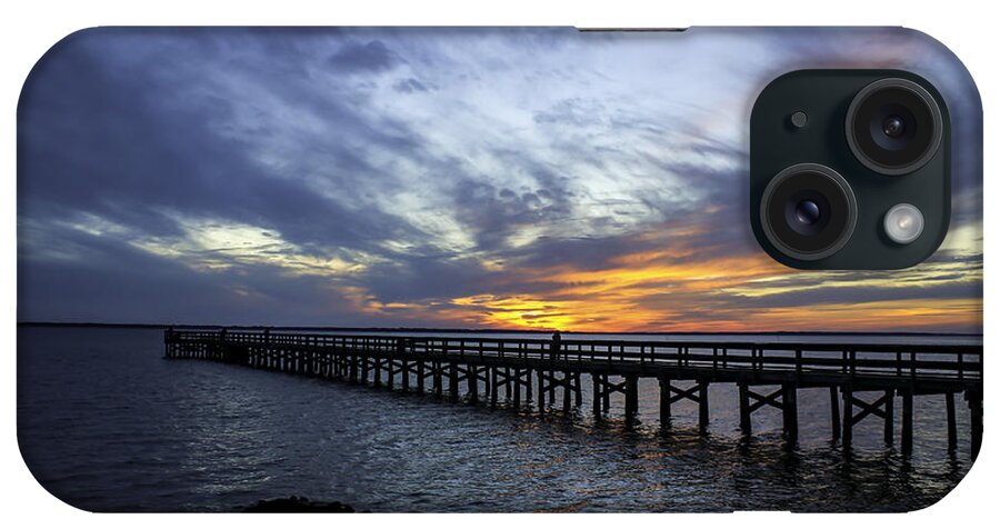 Pier iPhone Case featuring the photograph The Blues by Ola Allen