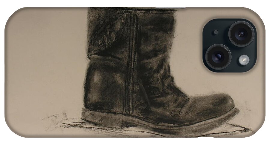 Boot iPhone Case featuring the painting The Boot by Sheila Mashaw