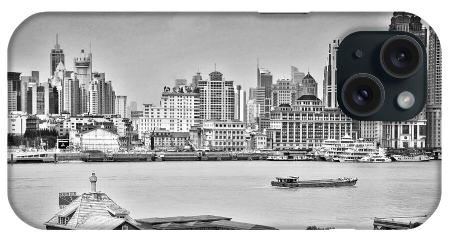Shanghai iPhone Case featuring the photograph The Bund view from Pudong, Shanghai by Delphimages Photo Creations