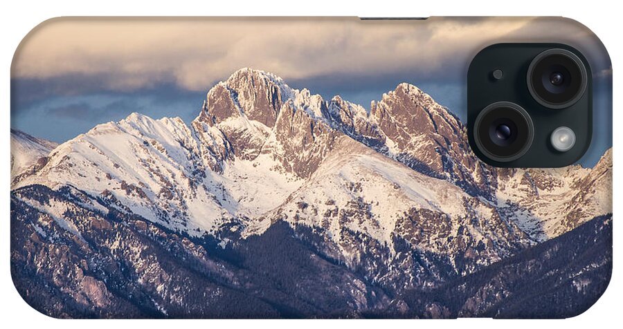 Crestones iPhone Case featuring the photograph The Crestones by Aaron Spong