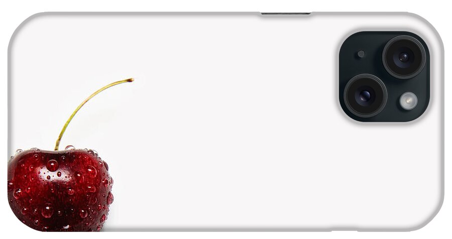 Cherry iPhone Case featuring the photograph The Crying Cherry by Andee Design