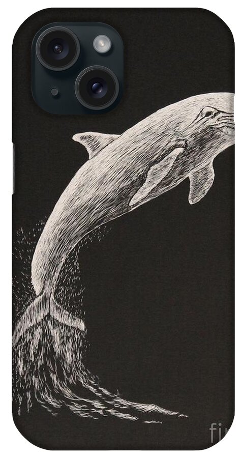 Clayboard iPhone Case featuring the painting The Deep Ocean's Performer by Bob Williams