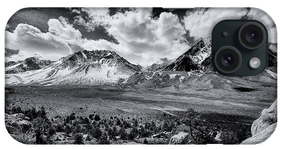Black iPhone Case featuring the photograph The Eastern Sierra by Cat Connor