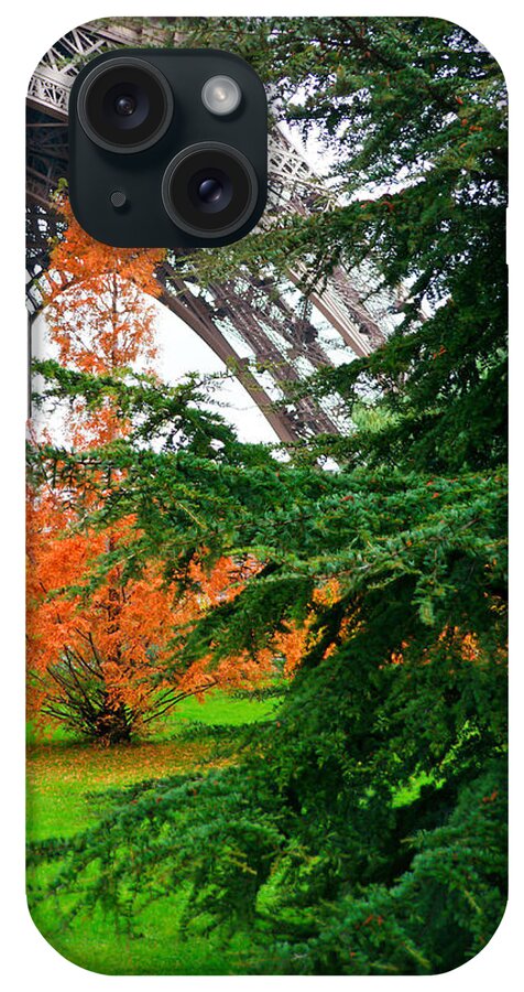 France iPhone Case featuring the photograph The Eiffel in Fall by Kent Nancollas