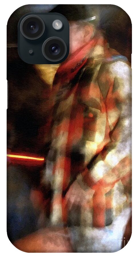 Man iPhone Case featuring the painting The Foundryman by RC DeWinter