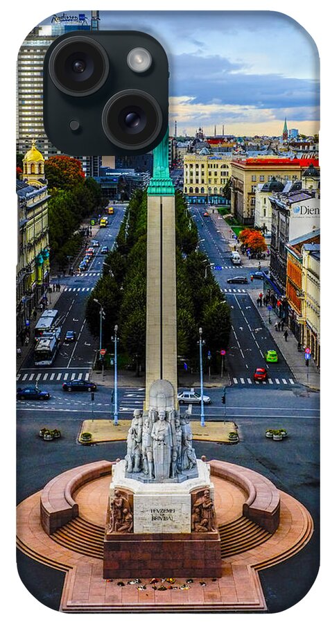 Monument iPhone Case featuring the photograph The Freedom Monument by Diatom Art
