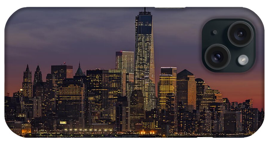 Freedom Tower iPhone Case featuring the photograph The Freedom Tower Dominates The Skyline by Susan Candelario