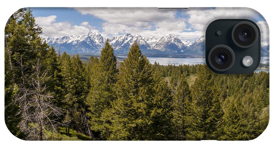 The Foggy Tetons Grand Teton National Park iPhone Case featuring the photograph The Grand Tetons From Signal Mountain - Grand Teton National Park Wyoming by Brian Harig