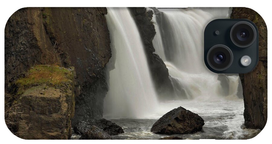 Waterfall iPhone Case featuring the photograph The Great Falls by Stephen Vecchiotti