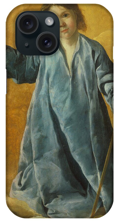 Francisco De Zurbaran iPhone Case featuring the painting The Infant Christ by Francisco de Zurbaran