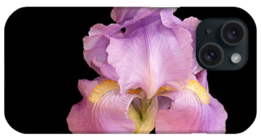 Andee Design Iris iPhone Case featuring the photograph The Iris In All Her Glory by Andee Design