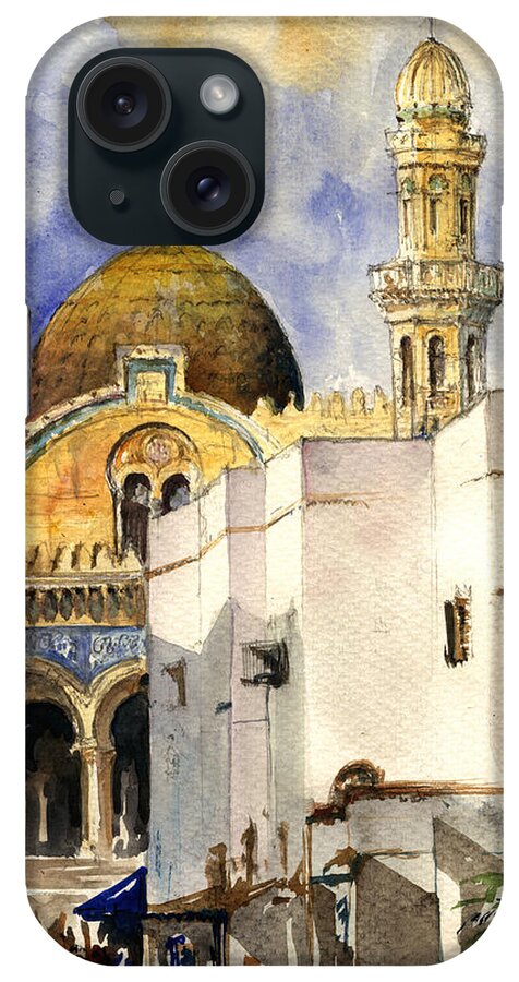 Casbah iPhone Case featuring the painting The Ketchaoua Mosque by Juan Bosco