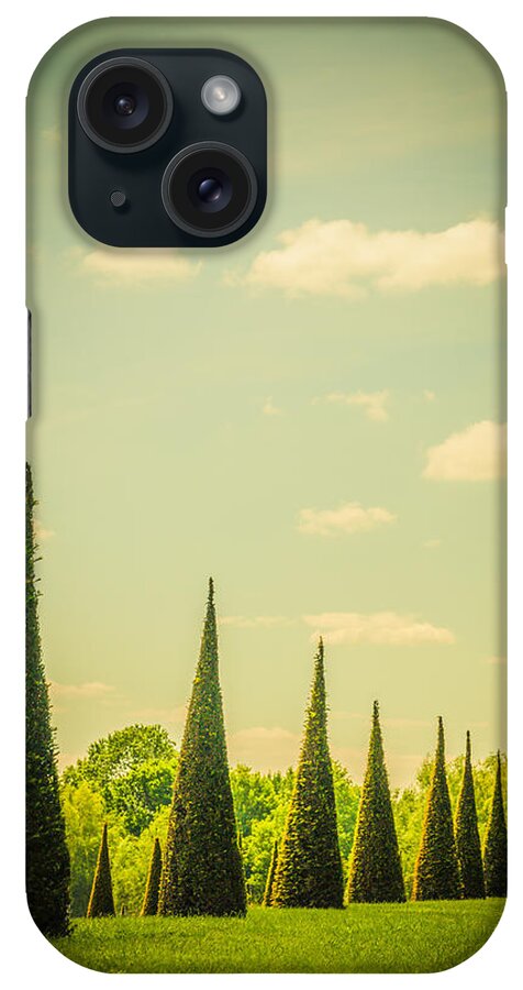 20th Centuary Garden iPhone Case featuring the photograph The Knot Garden's Triangular Landscaping by Lenny Carter