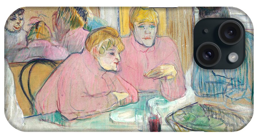 Henri De Toulouse-lautrec iPhone Case featuring the painting The Ladies in the Dining Room by Henri de Toulouse-Lautrec