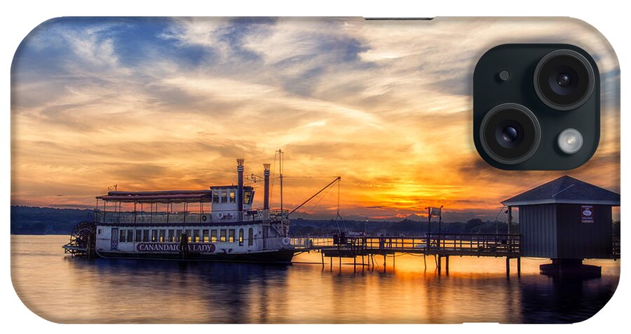 Canandaigua Lady iPhone Case featuring the photograph The Lady of the Lake by Mark Papke