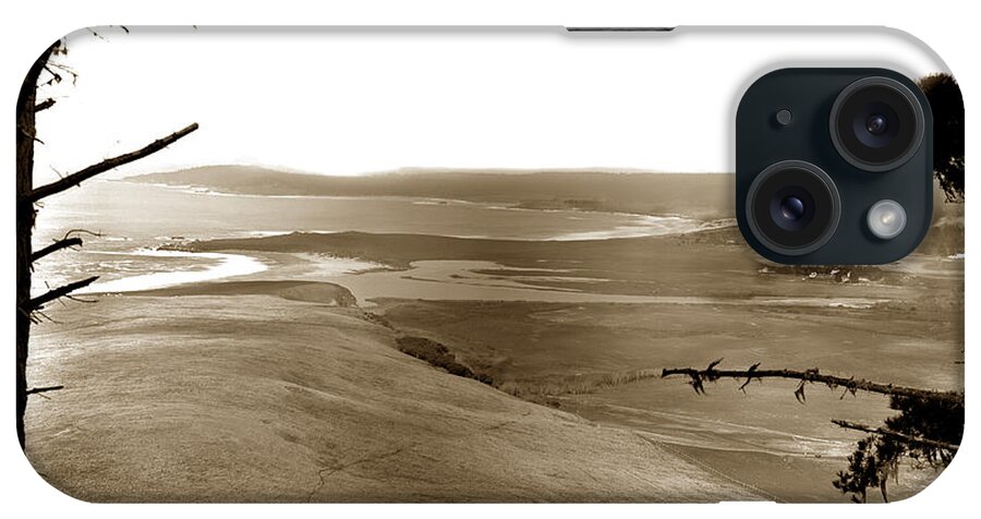  Lagoon iPhone Case featuring the photograph The lagoon at the mouth of the Carmel River from Fish Ranch California 1905 by Monterey County Historical Society