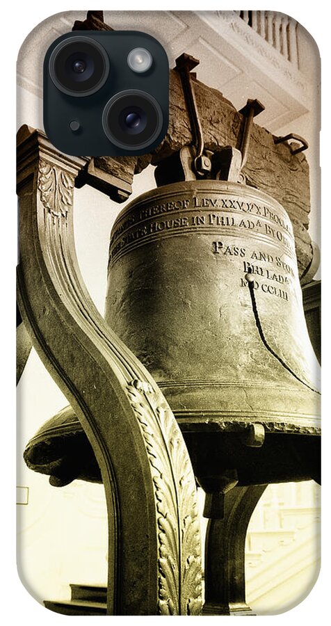 The Liberty Bell iPhone Case featuring the photograph The Liberty Bell by Bill Cannon