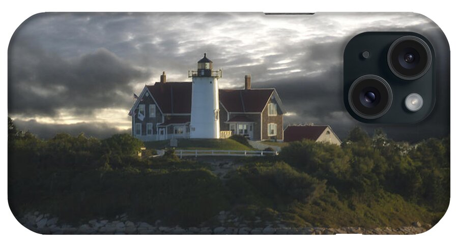  Nobska Point Lighthouse iPhone Case featuring the photograph The Light At Nobska Point by Constantine Gregory