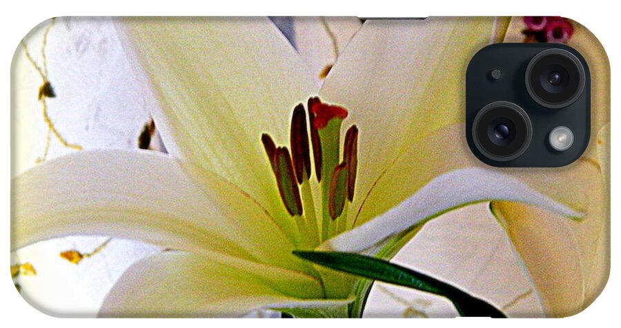 Bouquet iPhone Case featuring the photograph The Lily by Kathy Barney