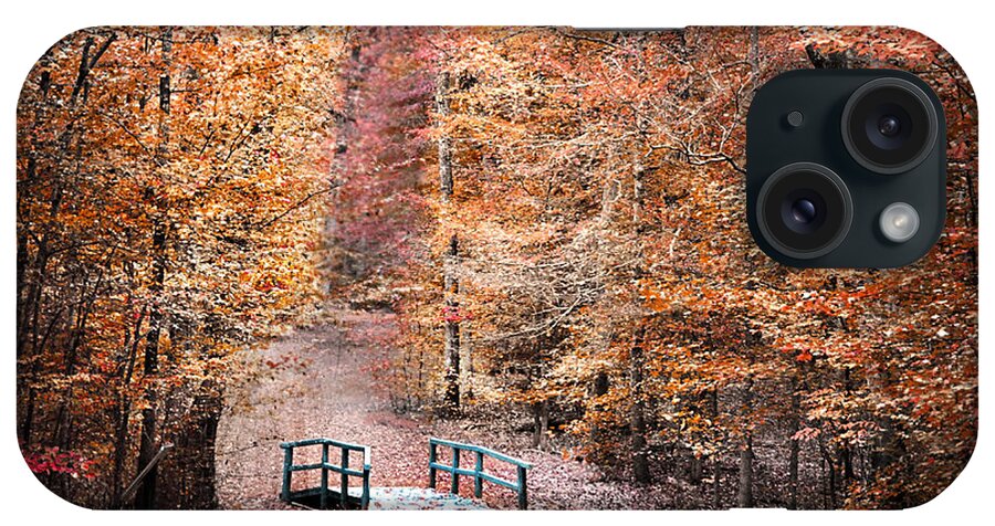 Autumn iPhone Case featuring the photograph The Little Blue Bridge by Jai Johnson