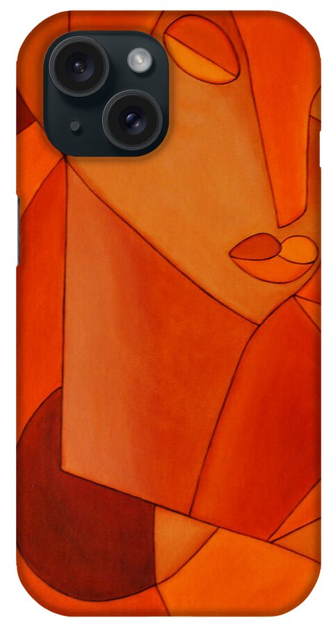 Oil iPhone Case featuring the painting The Look by Sonali Kukreja