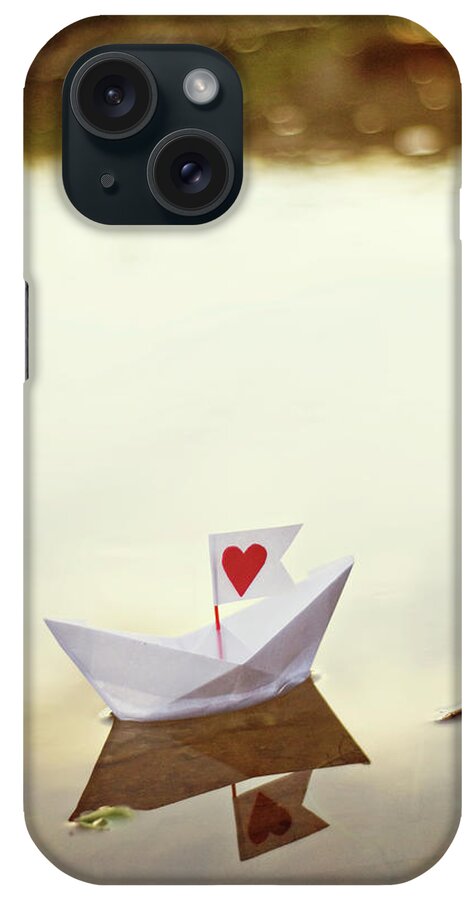 Paper Craft iPhone Case featuring the photograph The Love Boat by Libertad Leal Photography
