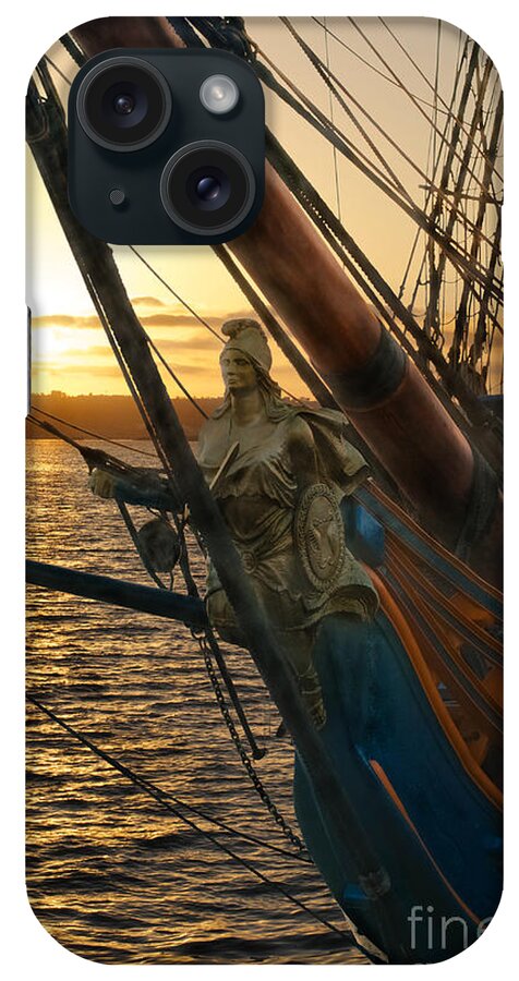 Hms Surprise Ship iPhone Case featuring the photograph The Majesty Of The Ocean by Claudia Ellis