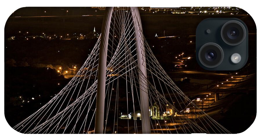 Dallas iPhone Case featuring the photograph The Margaret Hunt Hill Bridge by John Babis