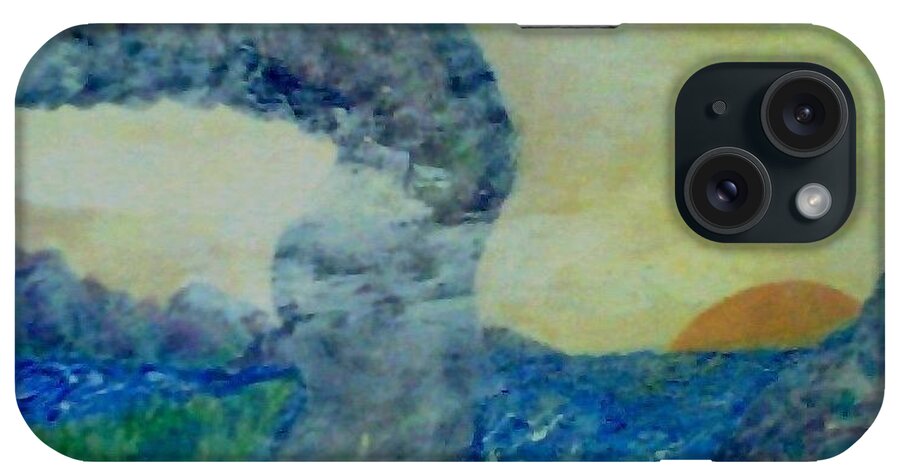 Water iPhone Case featuring the painting The Narrow Way by Suzanne Berthier