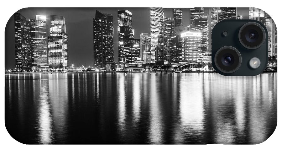 Singapore iPhone Case featuring the photograph The nights of Singapore by Didier Marti