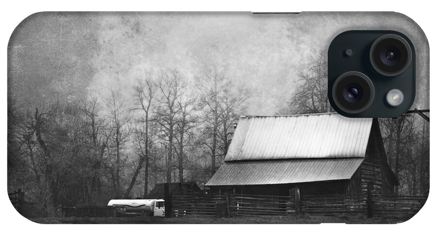 Vintage iPhone Case featuring the photograph The Old Barn by Theresa Tahara