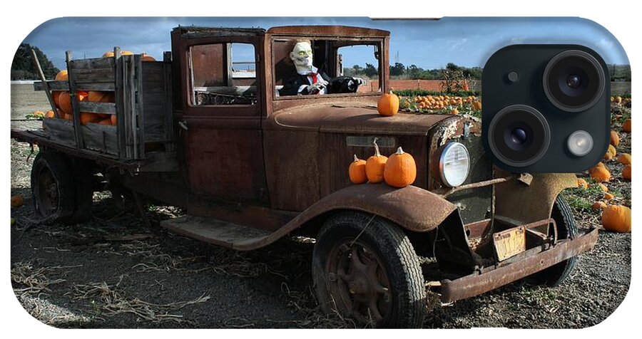 Antique iPhone Case featuring the photograph The Old Pumpkin Patch by Michael Gordon