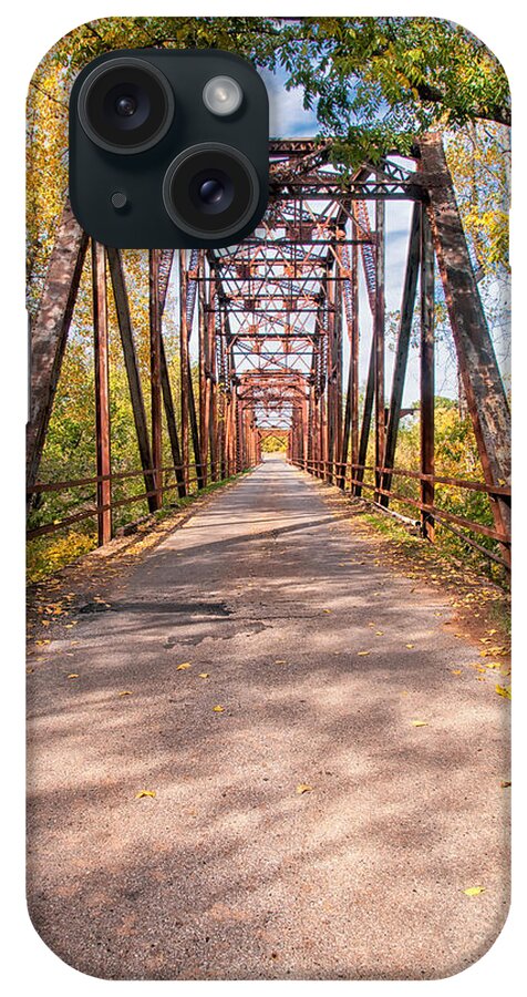 County Bridge iPhone Case featuring the photograph The Old River Bridge by Victor Culpepper