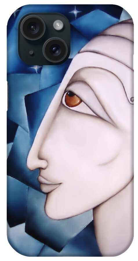 Oracle iPhone Case featuring the painting The Oracle by Simona Mereu