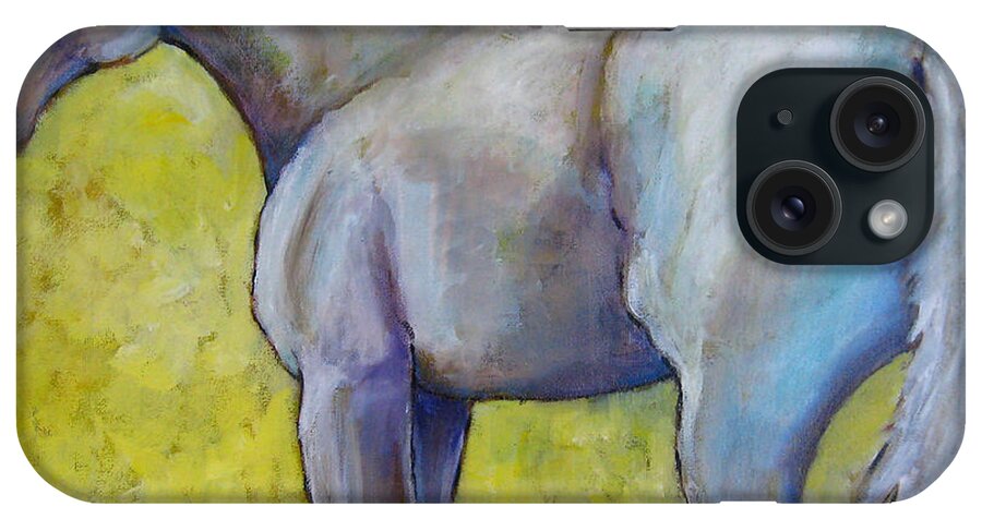 Horse iPhone Case featuring the painting The Pale Horse by Carol Jo Smidt