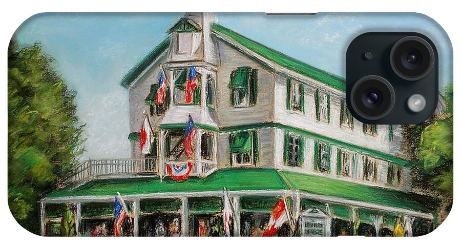 Parker House iPhone Case featuring the painting The Parker House by Melinda Saminski