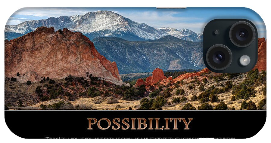 Pikes Peak iPhone Case featuring the photograph The Possibilities - Inspirational Panorama by Gregory Ballos